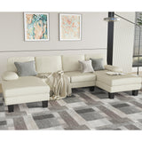 Homall Modern U-shaped Sectiona Sofa, Corduroy, 4 Seat Oversized Sofa, Lounge Chair