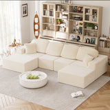 Homall L-shaped Multi-person Boneless Sectional Couches and Sofas Modular Sectional No Assembly Required Living Room Sofa Furniture Sets