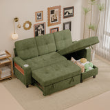 Homall Modular Sectional Sofa with Storage, Cup Holders, USB & Type-C Charging Ports, LED Light, Fabric Couch for Living Room