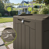 Homall 31 Gallon Outdoor Deck Box In Resin with Seat, Black