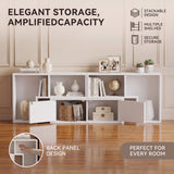 Homall Modular TV Stand, Adjustable Entertainment Center Up to 76 Inches with Storage Cabinet, Stackable Media Console for Living Room, Bedroom and Small Spaces