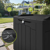 Homall 31 Gallon Outdoor Deck Box In Resin with Seat, Black