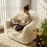 Homall Adult Plush Bean Bag Lounge Chair - Extra-Comfy Round Floor Lounge Chair, Ideal for Reading, Gaming & Relaxing in Home Spaces