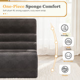 Homall Teddy Plush Lounge Sofa and Bean Bag chair, Adult Comfortable Pure Sponge Filled Lounge Chair, Suitable for Living Room and Bedroom