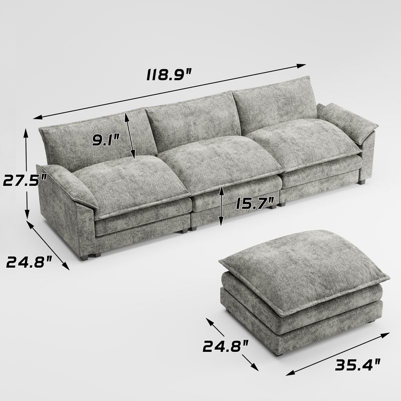 L shape deals sofa 3 seater