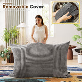 Homall Adult Giant Togo Bean Bag Chair 3-in-1 Boneless Floor Lounge Bean Bag Chair with Corduroy Cover for Bedroom