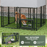 Homall Outdoor Dog Cage for Small/Medium/Large Dogs Dog Kennel with UV-Resistant Waterproof Roof Cover for Outside Heavy Duty Dog Fence