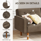 Homall 74'W Reclinable Sofa Bed Velvet High Resilience Padding Multi-Person Sofa Durable