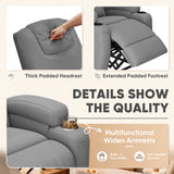 Homall Power Lift Recliner with Eight Vibrating Massages Ergonomic Single Sofa with Side Pocket and Soft Corduroy for Elderly