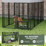 Homall Outdoor Dog Cage for Small/Medium/Large Dogs Dog Kennel with UV-Resistant Waterproof Roof Cover for Outside Heavy Duty Dog Fence