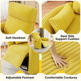 Homall 360° Power Swivel Recliner High Back Adult Rocker Recliner Chair with 2 Pillows for Nursing Expectant Mothers