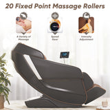 Homall 2025 Zero Gravity Massage Chair Full Body Shiatsu Recliner with SL-Track, Heating, Bluetooth & Touchscreen Control