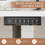 Homall Electric Standing Desk, Height Adjustable Desk with Memory Preset and Phone Stand, White