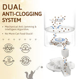 Homall 4.5L Automatic Cat Vacuum Feeder with 2.4G WiFi Control and Anti-Blockage Technology