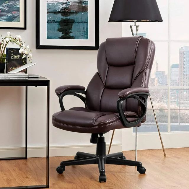 Homall Faux Leather High-Back Executive Office Chair with Lumbar Support