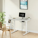 Homall Electric Height Adjustable Standing Desk, Large 55 inch Sit Stand up Desk, Home Office Computer Desk Memory Preset with T-Shaped Metal Bracket