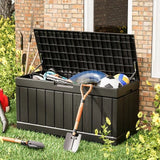 Homall 82 Gallon Outdoor Storage in Resin Deck Box