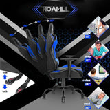 Homall Gaming Chair Office Chair High Back Racing Computer Chair PU Leather Adjustable Seat Height Swivel Chair Ergonomic Executive Chair with Headrest