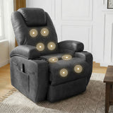 Homall 360° Swivel Rocking Recliner Massage Oversized Singal Sofa For Living Room Ergonomic High Backrest and Adjustable Recliner