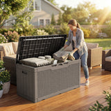 Homall 100 Gallon Outdoor Box Deck Plastic Resin Storage Box