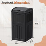 Homall Homes & Gardens 36 Gallon Trash Can Plastic Kitchen Trash Can