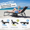 Homall Outdoor Lounge Chair Foldable Chair Adjustable Height Patio Lounge Chair,Suitable for Beach,Lawn and Pool