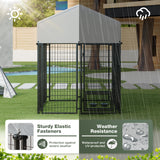 Homall Outdoor Dog Cage for Small/Medium/Large Dogs Dog Kennel with UV-Resistant Waterproof Roof Cover for Outside Heavy Duty Dog Fence