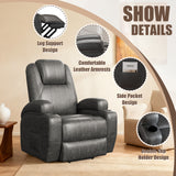 Homall Power Lift Recliner Chair PU Leather for Elderly with Massage , Black