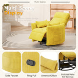 Homall 360° Swivel Nursery Recliner Power Swivel Rocker Recliner Chairwith 2 Pillows Comfy High Back Adult Glider Rocker for Living Room