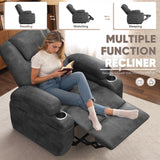 Homall power lift electric Massage recliner chair Oversized Single Sofa with Cup Holder for elderly,Black