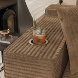 Homall L-Shape Modular Sectional Sofa Couches Cloud Memory Foam Sofa Deep Seat Upholstered Couches with Oversized Chaise for Living Room