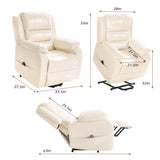 Homall Power Lift Recliner Chair Elderly Recliner Couch Ergonomic Power Lift Leather Couch