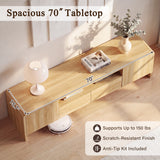 Homall 70'' TV Stand for TVs Up to 75'', Modern Entertainment Center with 2 Drawers, Storage Cabinets, Large TV Console for Living Room