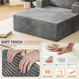 Homall Bean Bag Chaise Lounge Chair Indoor Cloud Couch Sofa with Double Cup Holder for Bedroom