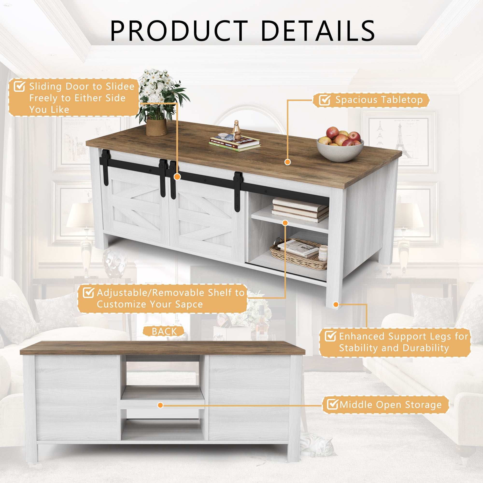 Farmhouse Coffee Bar With Storage, Sofa Table With Nigeria