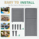 Homall 2 Pieces Patio Lounge Chair Outdoor Adjustable Chaise Lounge Chair