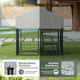 Homall Outdoor Dog Cage for Small/Medium/Large Dogs Dog Kennel with UV-Resistant Waterproof Roof Cover for Outside Heavy Duty Dog Fence