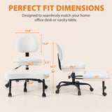 Vyrox Cross Legged Office Chair, 360° Swivel Height Adjustable Kneeling Chair with Wide Padded Seat and Lumbar Support