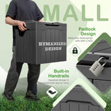 Homall 31 Gallon Outdoor Deck Box In Resin with Seat