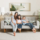 Homall 74'W Reclinable Sofa Bed Velvet High Resilience Padding Multi-Person Sofa Durable