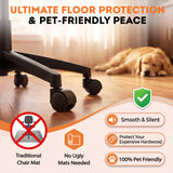 Vyrox Mid-Back Mesh Office Chair Set of 2, Ergonomic Desk Chair with Lumbar Support, Adjustable Swivel Task Chair for Home Office