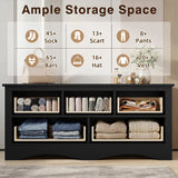 Homall 5 Drawer Double Dresser, Modern Wood Chest of Drawer for Living Room Bedroom