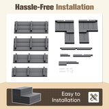 Homall Hot Tub Step, Heavy Duty Pool Stair with Non-Slip Surface, Durable Weather-Resistant Resin for Indoor&Outdoor, Gray