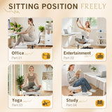 Homall Ergonomic Cross Legged Chair,360°Swivel Wheels, Height Adjustable Ergonomic Kneeling Desk Chairs for ADHD,Meditation ,Yoga and Home Office with Strong Lumbar Support