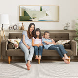 Homall 74'W Reclinable Sofa Bed Velvet High Resilience Padding Multi-Person Sofa Durable