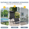 Lacoo 2 Zero Gravity Chair Patio Outdoor Foldable Lawn Lounge Chair Reclining Chair with Adjustable Pillow for Graden, Patio,Beach , Blue