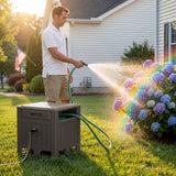 Homall Hose Reel, with Hose Guide, 180 ft Hose Capacity, Hose Hideaway Garden Hose Reel