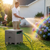 Homall Hose Reel, with Hose Guide, 180 ft Hose Capacity, Hose Hideaway Garden Hose Reel
