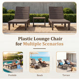 Homall Outdoor Chaise Lounge Chairs Set of 2, 5-Position Adjustable Waterproof Patio Outdoor Chaise Lounge
