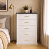 Homall Tall 5 Drawer Dresser with Smooth Slides, Large Chest with Metal Handles for Bedroom